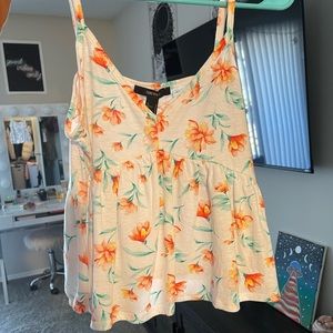 floral print flowy tank top
